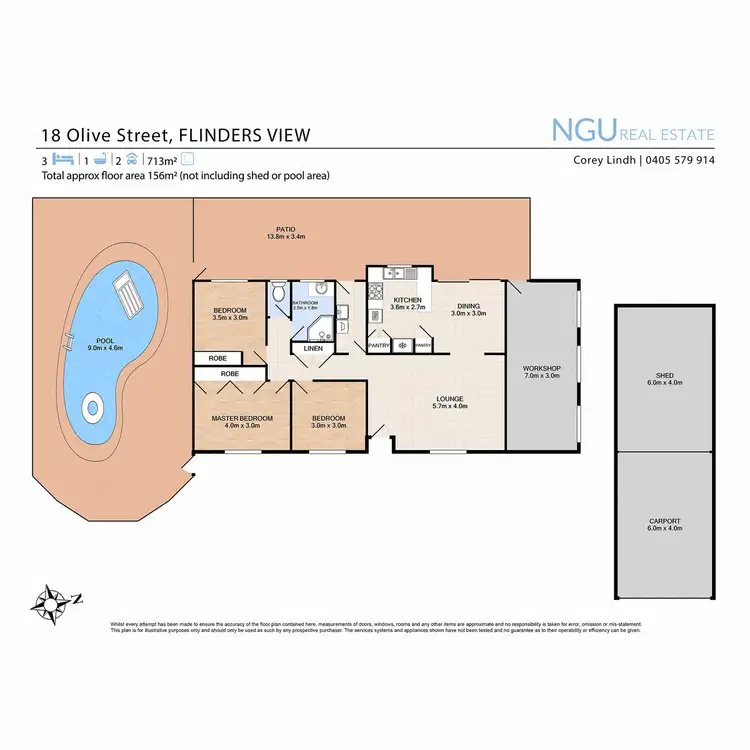 Floorplan of Homely house listing, 18 Olive Street, Flinders View QLD 4305