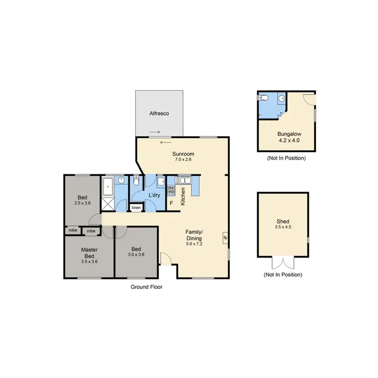 Floorplan of Homely house listing, 8 Barkala Street, Rye VIC 3941