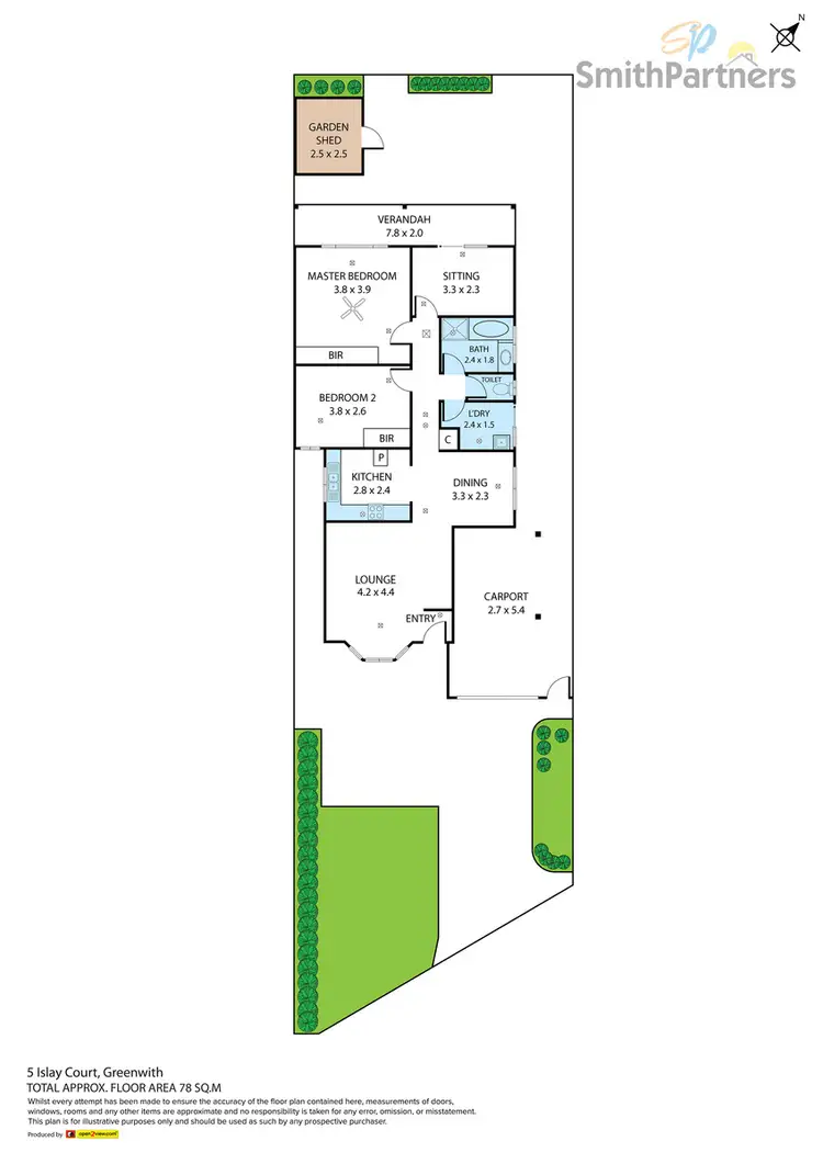 Floorplan of Homely house listing, 5 Islay Court, Greenwith SA 5125
