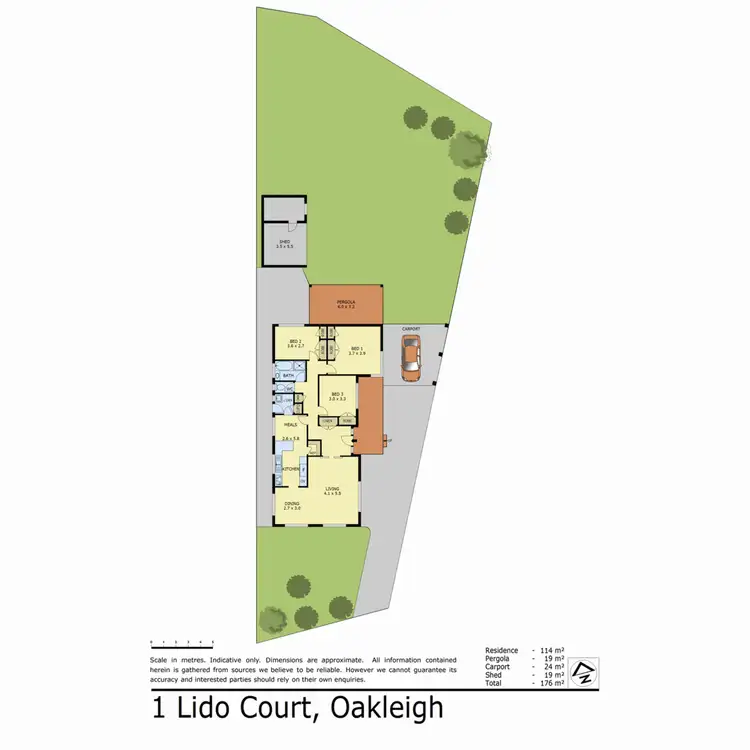 Floorplan of Homely house listing, 1 Lido Court, Oakleigh South VIC 3167