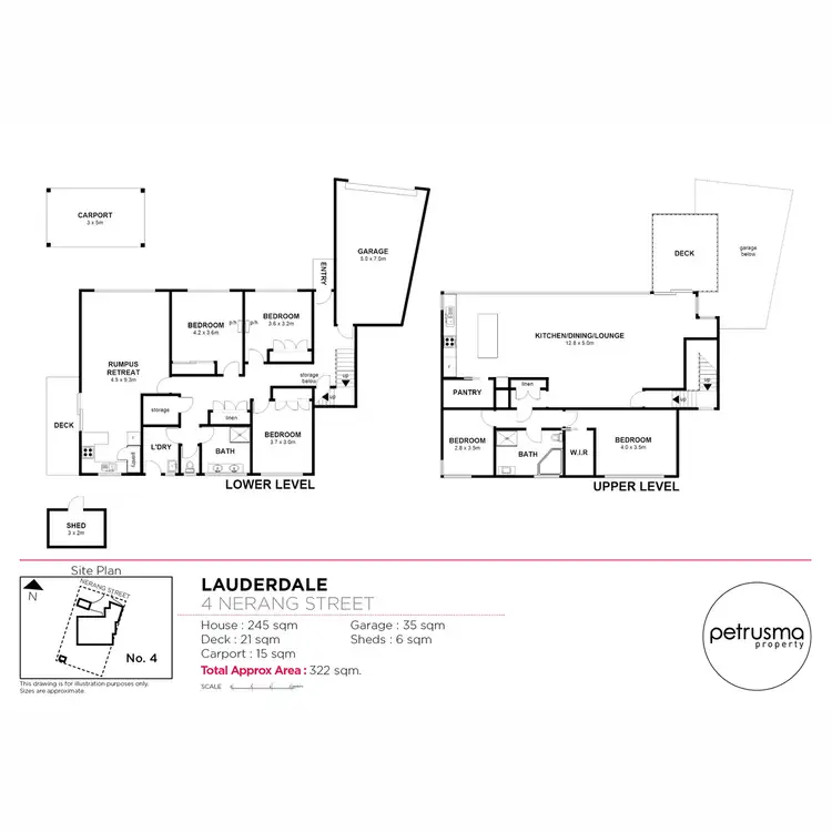 Floorplan of Homely house listing, 4 Nerang Street, Lauderdale TAS 7021