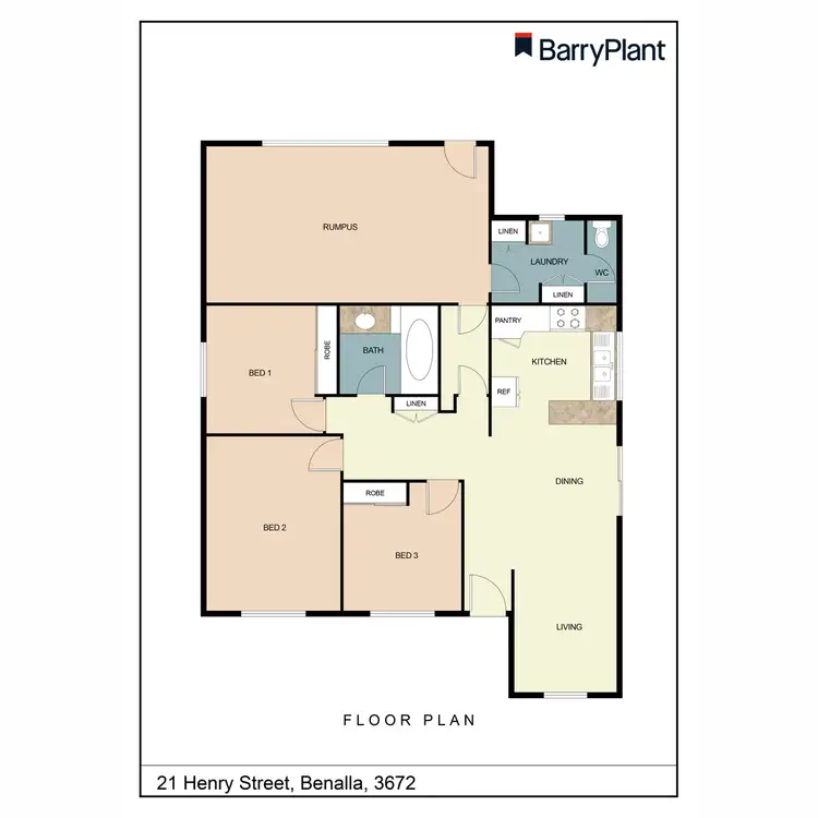 Floorplan of Homely house listing, 21 Henry Street, Benalla VIC 3672