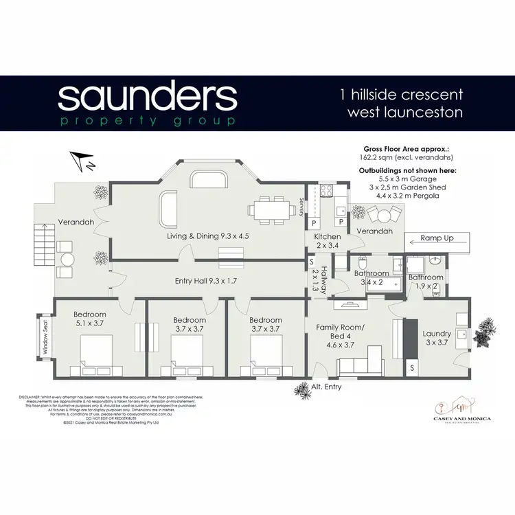 Floorplan of Homely house listing, 1 Hillside Crescent, West Launceston TAS 7250
