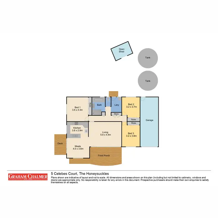 Floorplan of Homely house listing, 5 Celebes Court, The Honeysuckles VIC 3851
