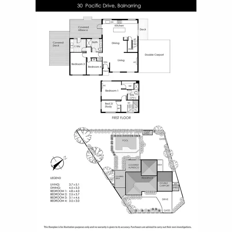 Floorplan of Homely house listing, 30 Pacific Drive, Balnarring VIC 3926
