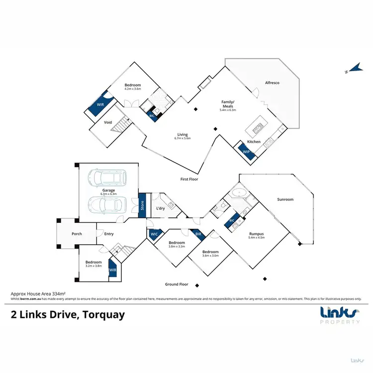 Floorplan of Homely house listing, 2 Links Drive, Torquay VIC 3228