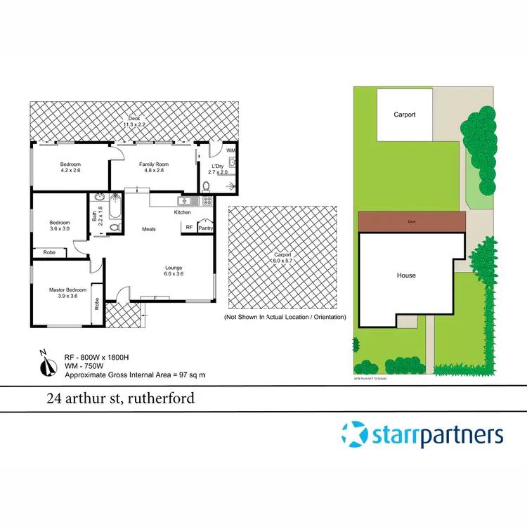 Floorplan of Homely house listing, 24 Arthur Street, Rutherford NSW 2320