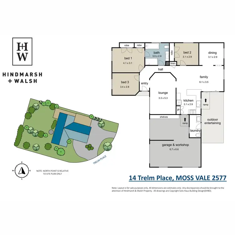 Floorplan of Homely house listing, 14 Trelm Place, Moss Vale NSW 2577