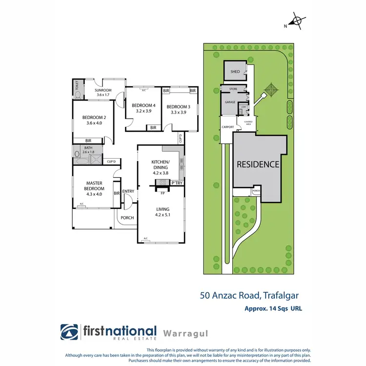 Floorplan of Homely house listing, 50 Anzac Road, Trafalgar VIC 3824