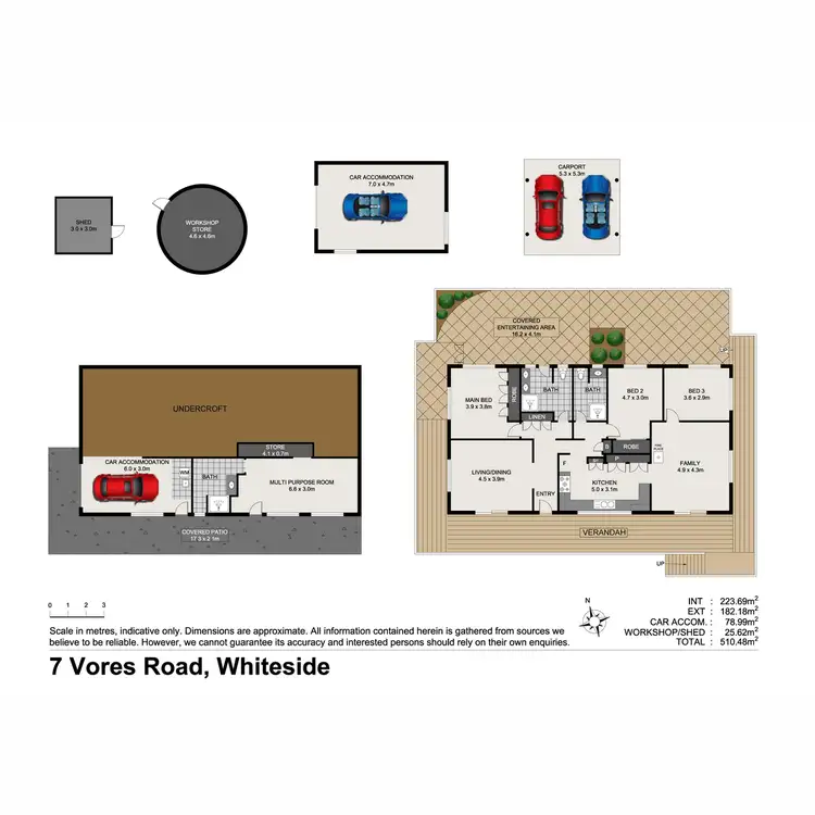 Floorplan of Homely house listing, 7 Vores Road, Whiteside QLD 4503