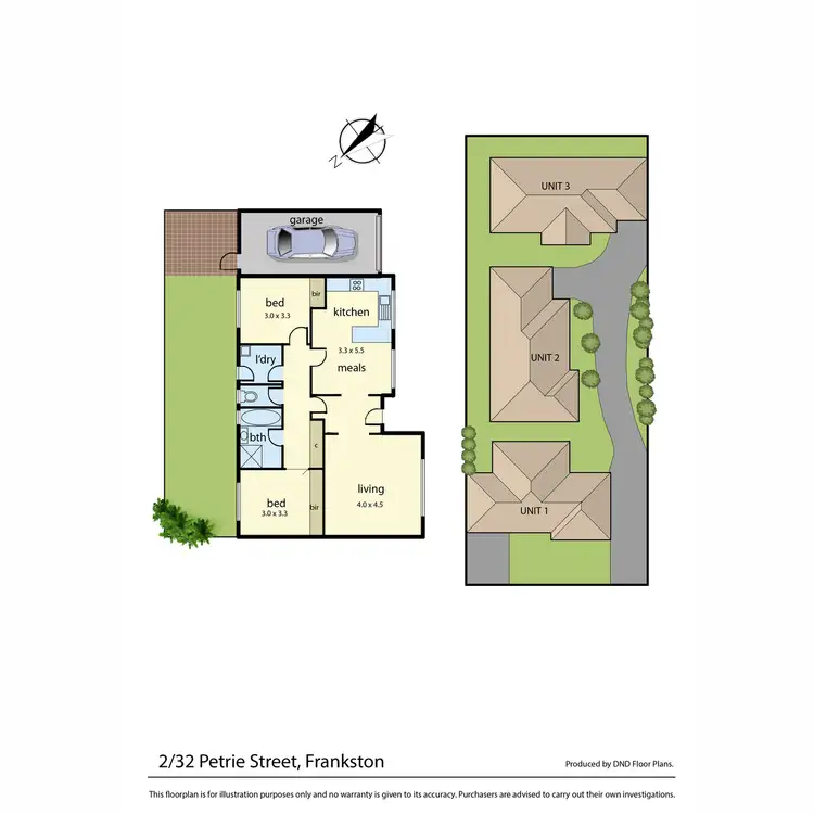 Floorplan of Homely unit listing, 2/32 Petrie Street, Frankston VIC 3199