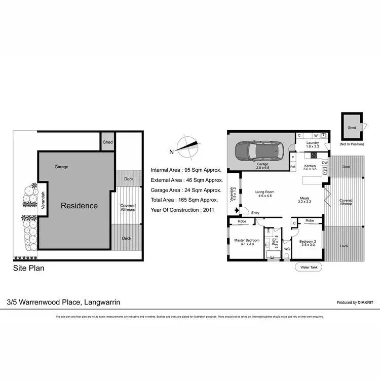 Floorplan of Homely unit listing, 3/5 Warrenwood Place, Langwarrin VIC 3910