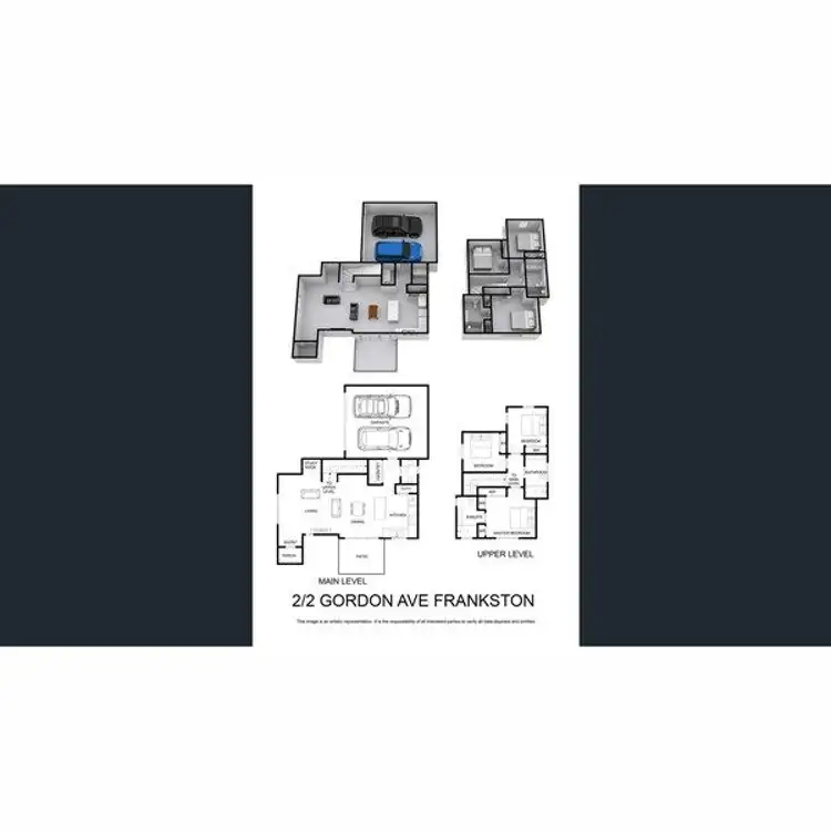 Floorplan of Homely townhouse listing, 2/2 Gordon Avenue, Frankston VIC 3199