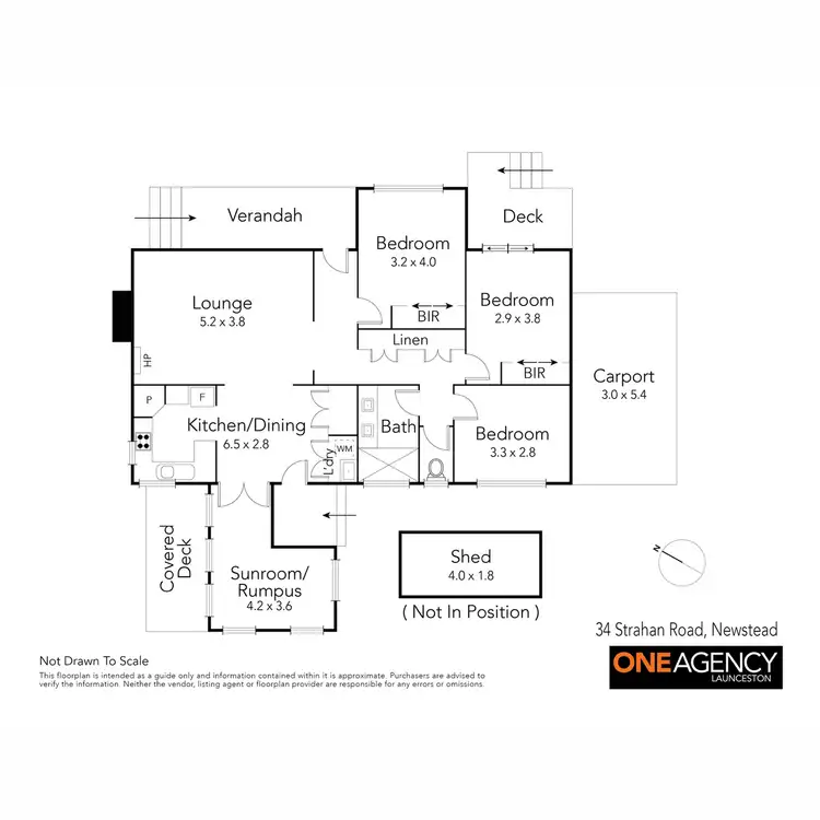 Floorplan of Homely house listing, 34 Strahan Road, Newstead TAS 7250