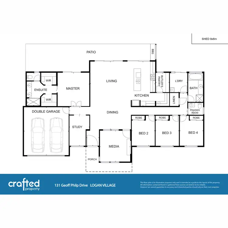 Floorplan of Homely house listing, 131 Geoff Philp Drive, Logan Village QLD 4207