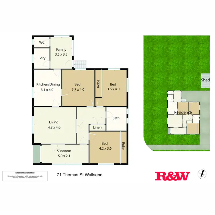 Floorplan of Homely house listing, 71 Thomas Street, Wallsend NSW 2287