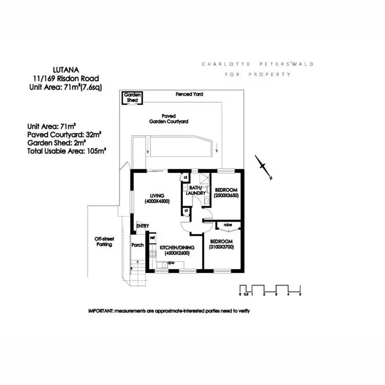 Floorplan of Homely unit listing, 11/169 Risdon Road, Lutana TAS 7009
