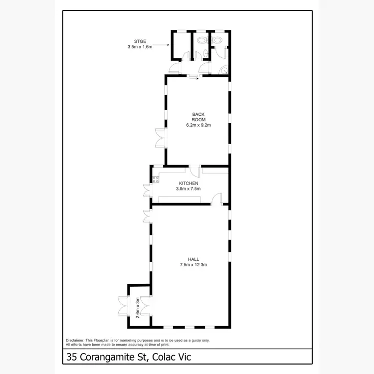 Floorplan of Homely other listing, 35 Corangamite Street, Colac VIC 3250