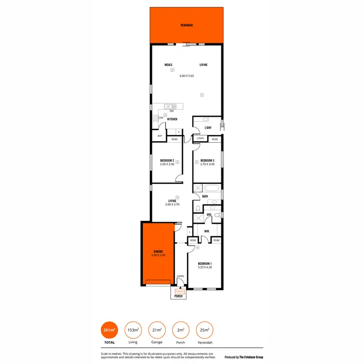 Floorplan of Homely house listing, 6B Nizam Street, Hillcrest SA 5086