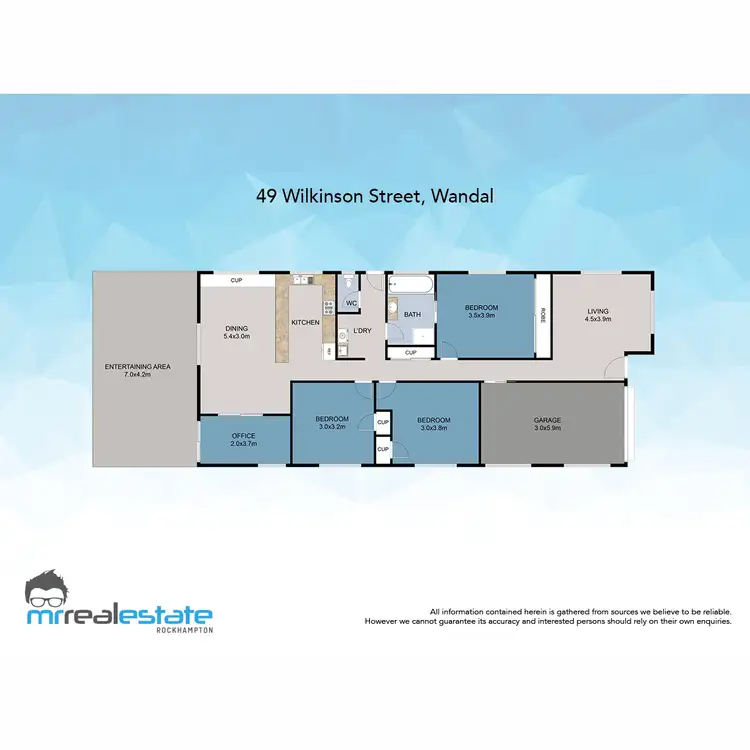 Floorplan of Homely house listing, 49 Wilkinson Street, Wandal QLD 4700