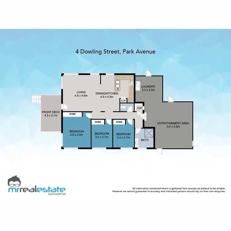 Floorplan of Homely house listing, 4 Dowling Street, Park Avenue QLD 4701