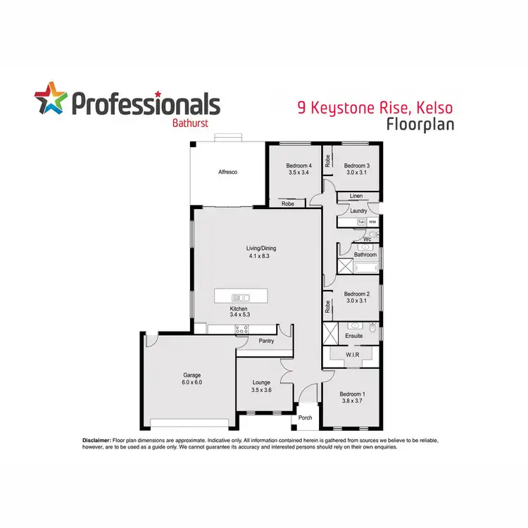 Floorplan of Homely house listing, 9 Keystone Rise, Kelso NSW 2795