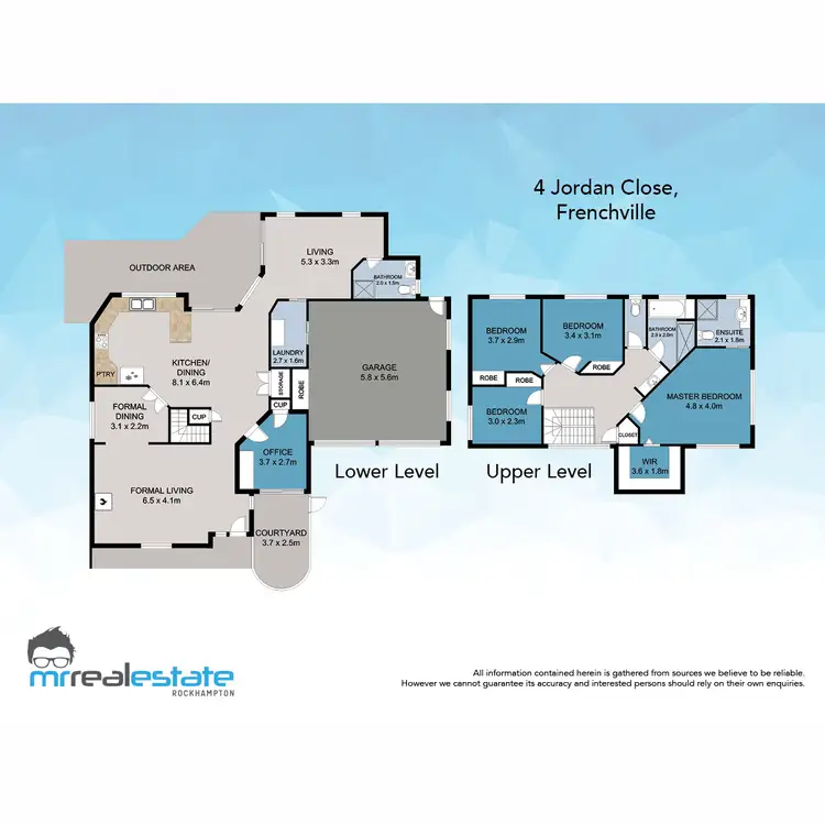 Floorplan of Homely house listing, 4 Jordan Close, Frenchville QLD 4701