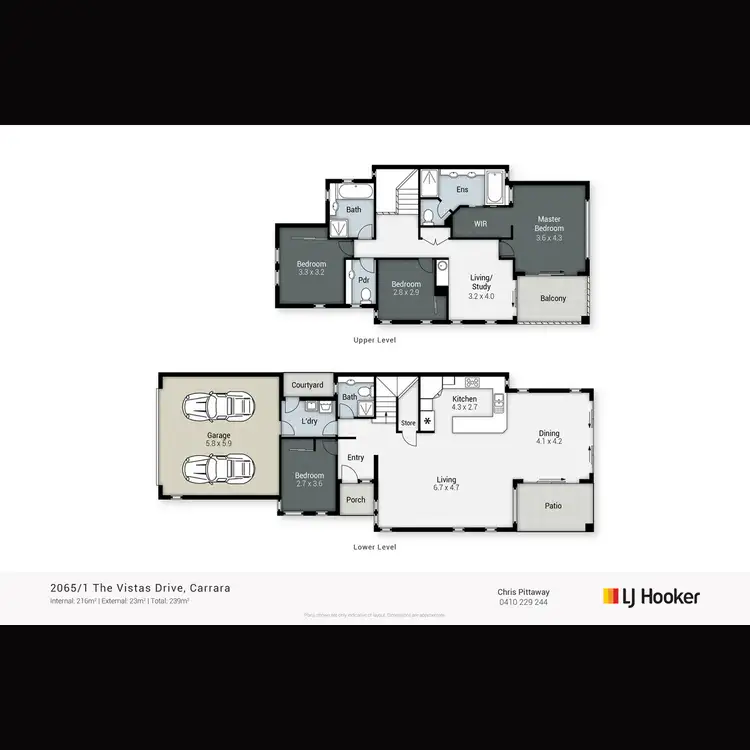Floorplan of Homely house listing, 2065/1 The Vistas Drive, Carrara QLD 4211