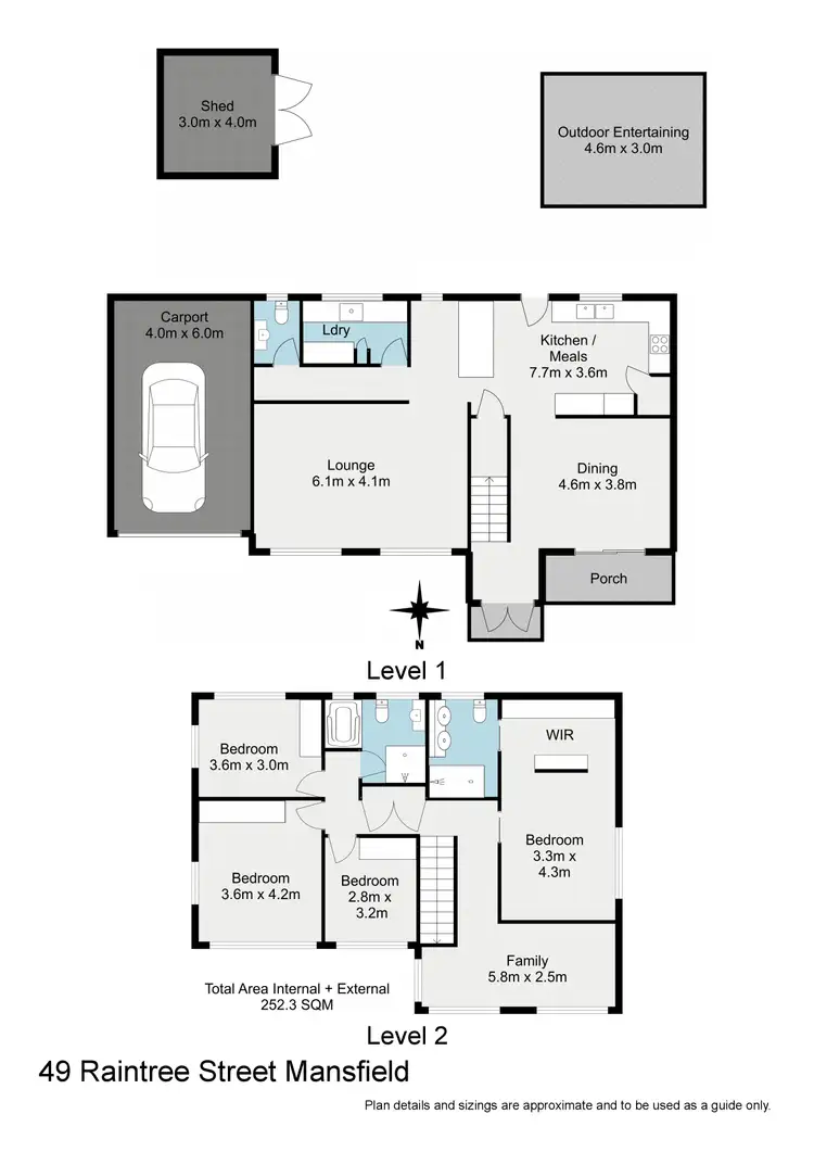 Floorplan of Homely house listing, 49 Raintree Street, Mansfield QLD 4122