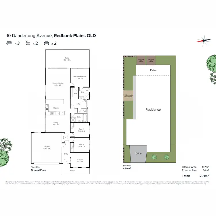 Floorplan of Homely house listing, 10 Dandenong Avenue, Redbank Plains QLD 4301
