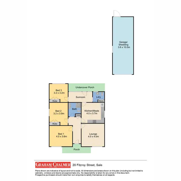 Floorplan of Homely house listing, 20 Fitzroy Street, Sale VIC 3850