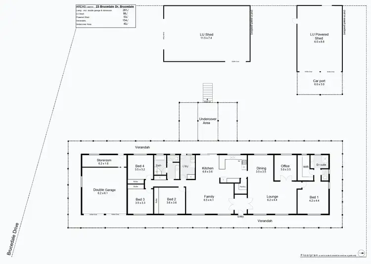 Floorplan of Homely rural property listing, 23 Brucedale Drive, Brucedale NSW 2650