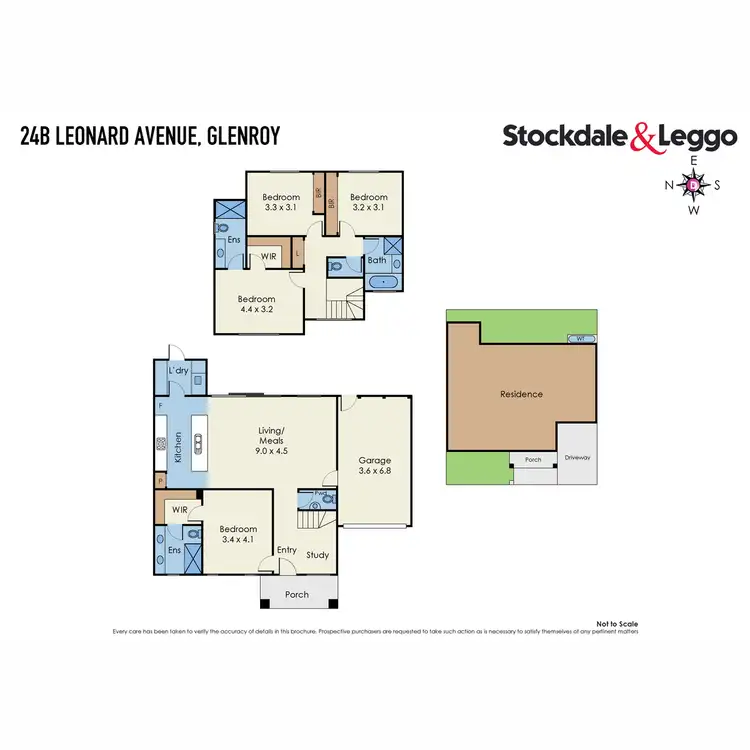 Floorplan of Homely townhouse listing, 24B Leonard Avenue, Glenroy VIC 3046