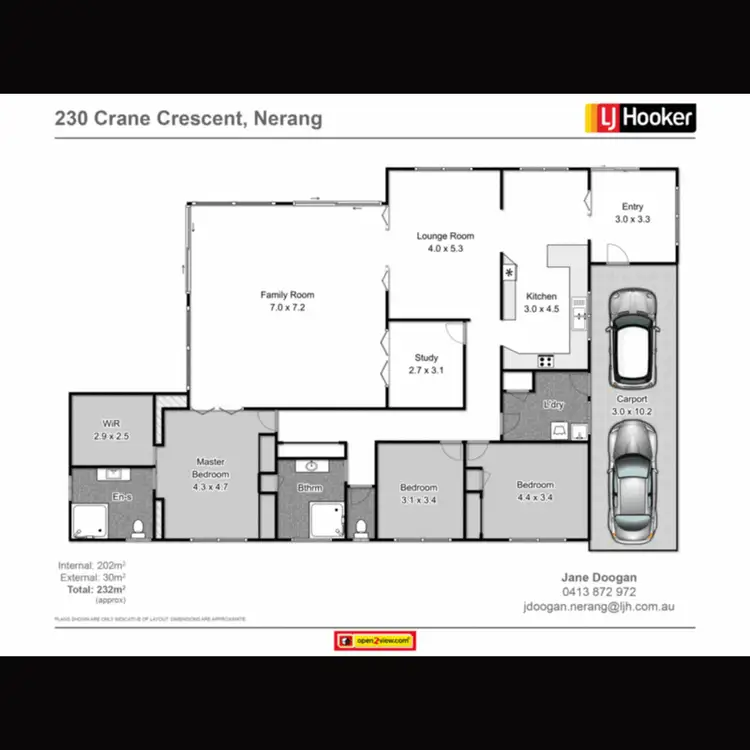 Floorplan of Homely house listing, 230 Crane Crescent, Nerang QLD 4211
