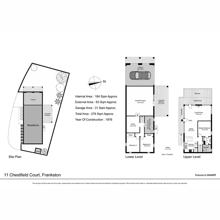 Floorplan of Homely house listing, 11 Chestfield Court, Frankston VIC 3199