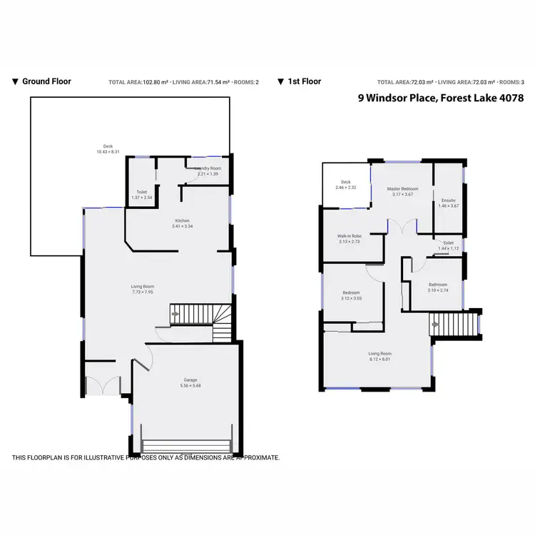Floorplan of Homely house listing, 9 Windsor Place, Forest Lake QLD 4078