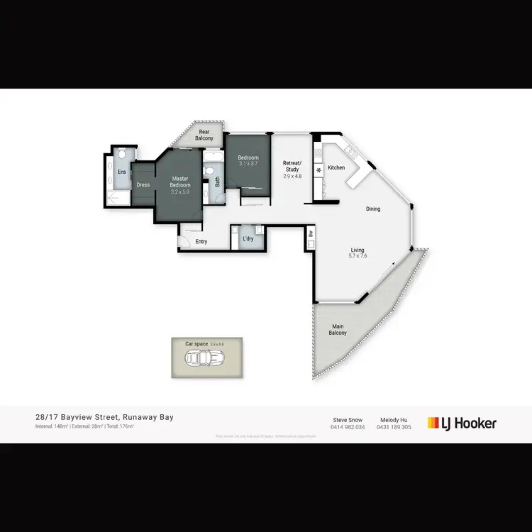 Floorplan of Homely apartment listing, 28/17 Bayview Street, Runaway Bay QLD 4216