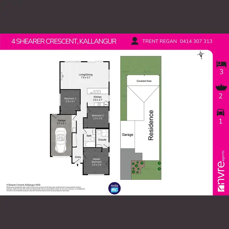 Floorplan of Homely house listing, 4 Shearer Crescent, Kallangur QLD 4503