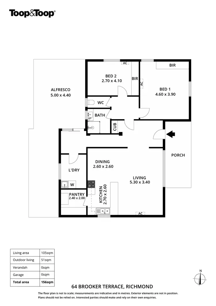 Floorplan of Homely house listing, 64 Brooker Terrace, Richmond SA 5033