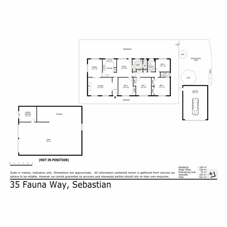 Floorplan of Homely house listing, 35 Fauna Way, Sebastian VIC 3556