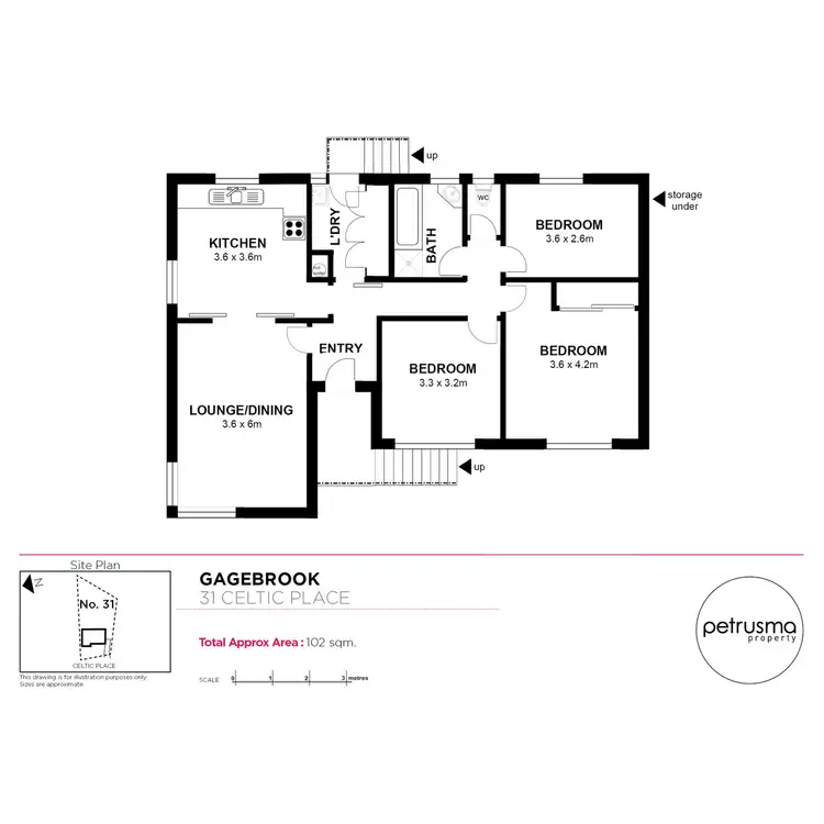 Floorplan of Homely house listing, 31 Celtic Place, Gagebrook TAS 7030
