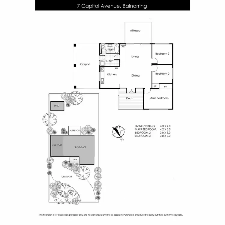 Floorplan of Homely house listing, 7 Capitol Avenue, Balnarring VIC 3926