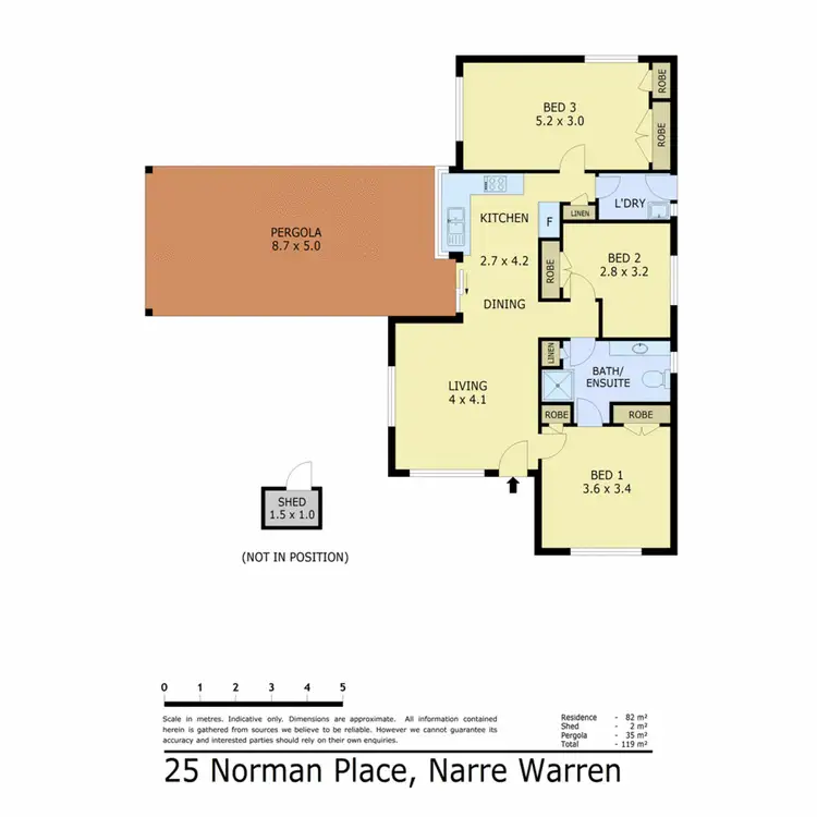 Floorplan of Homely house listing, 25 Norman Place, Narre Warren VIC 3805