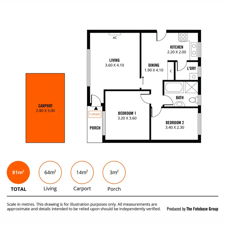 Floorplan of Homely unit listing, 2/73 George Street, Norwood SA 5067