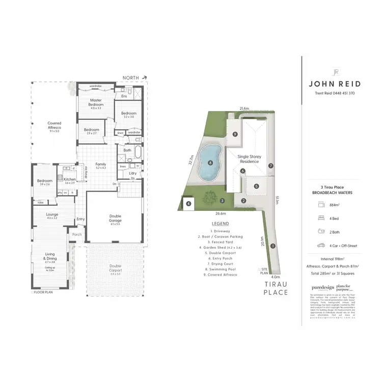 Floorplan of Homely house listing, 3 Tirau Place, Broadbeach Waters QLD 4218