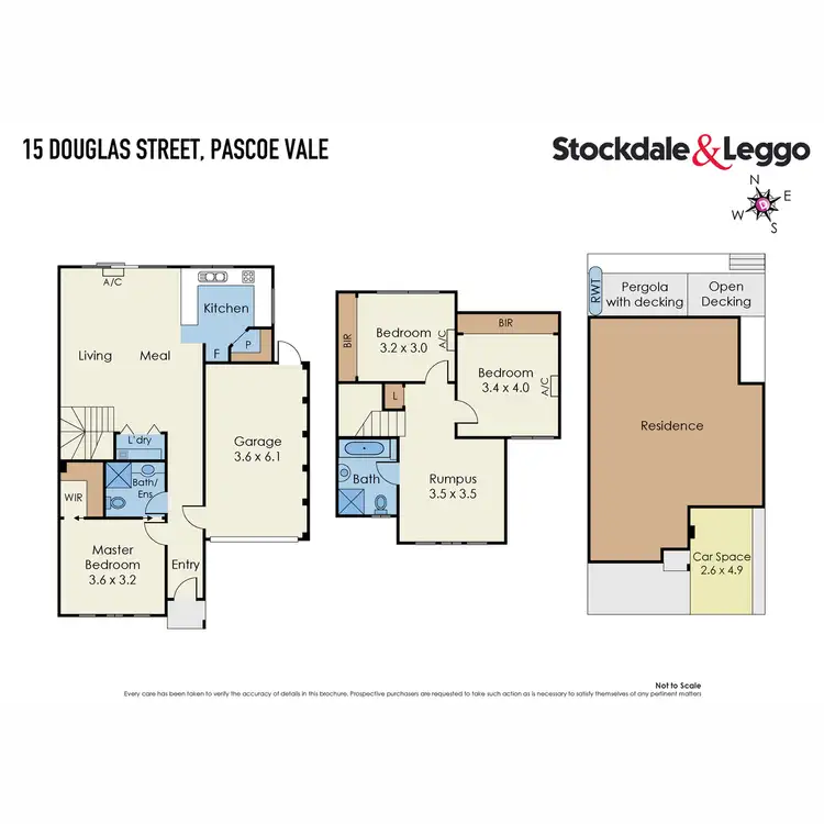Floorplan of Homely townhouse listing, 15 Douglas Street, Pascoe Vale VIC 3044