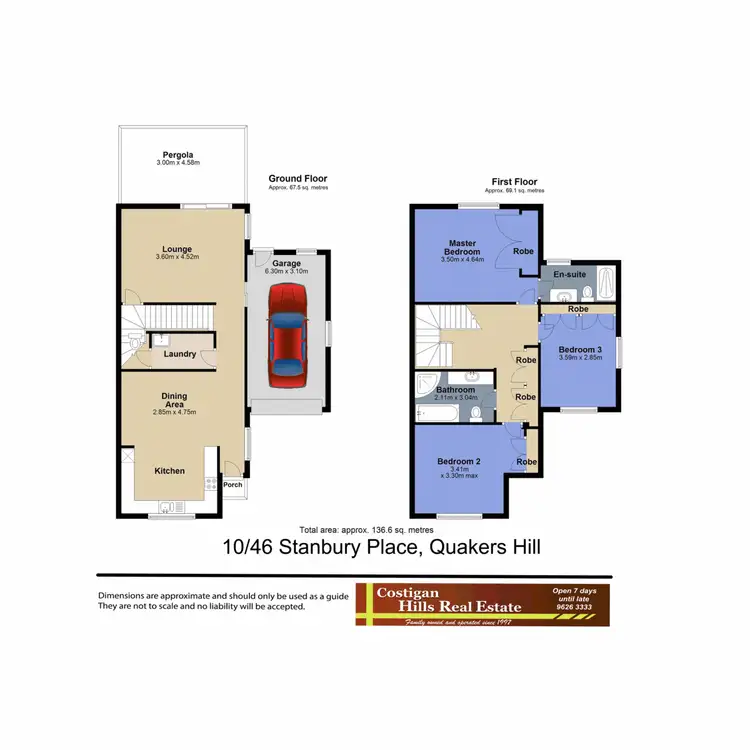 Floorplan of Homely townhouse listing, 10/46 Stanbury Place, Quakers Hill NSW 2763