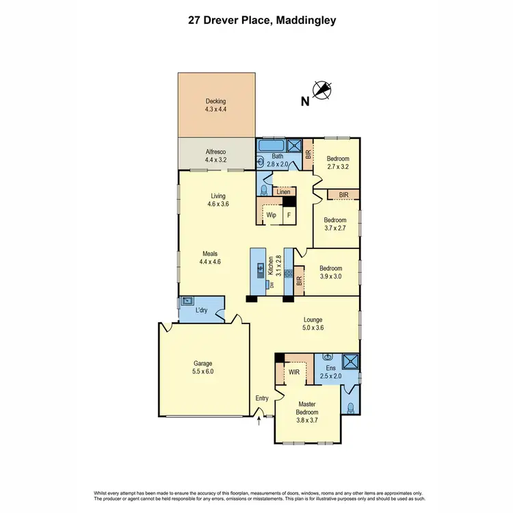 Floorplan of Homely house listing, 27 Drever Place, Maddingley VIC 3340