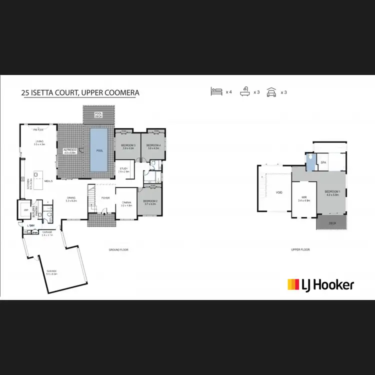 Floorplan of Homely house listing, 25 Isetta Court, Upper Coomera QLD 4209