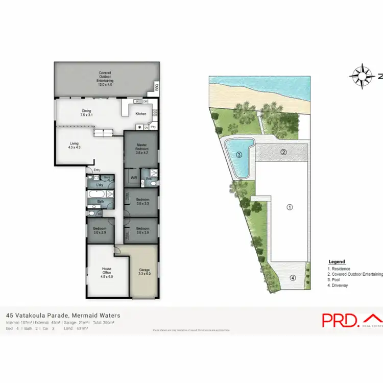 Floorplan of Homely house listing, 45 Vatakoula Parade, Mermaid Waters QLD 4218